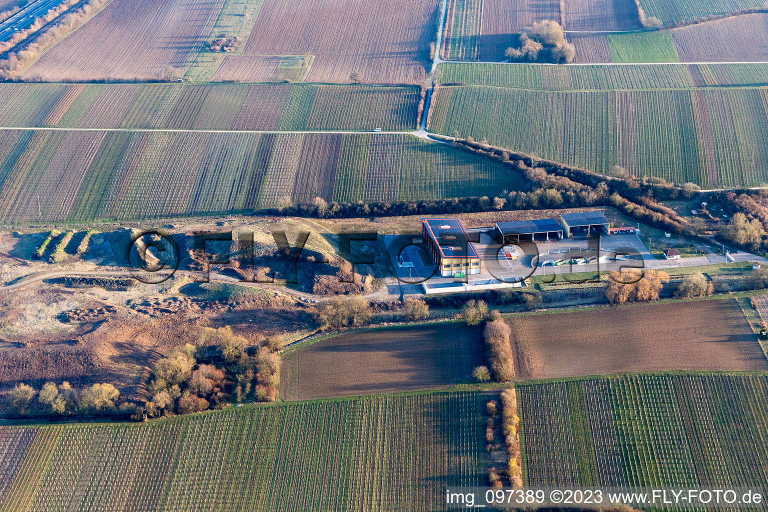 Photographie aérienne de Edesheim dans le département Rhénanie-Palatinat, Allemagne