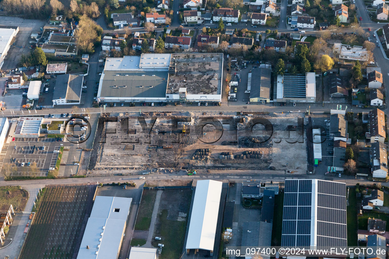 Zone industrielle du Nord à Landau in der Pfalz dans le département Rhénanie-Palatinat, Allemagne vue du ciel