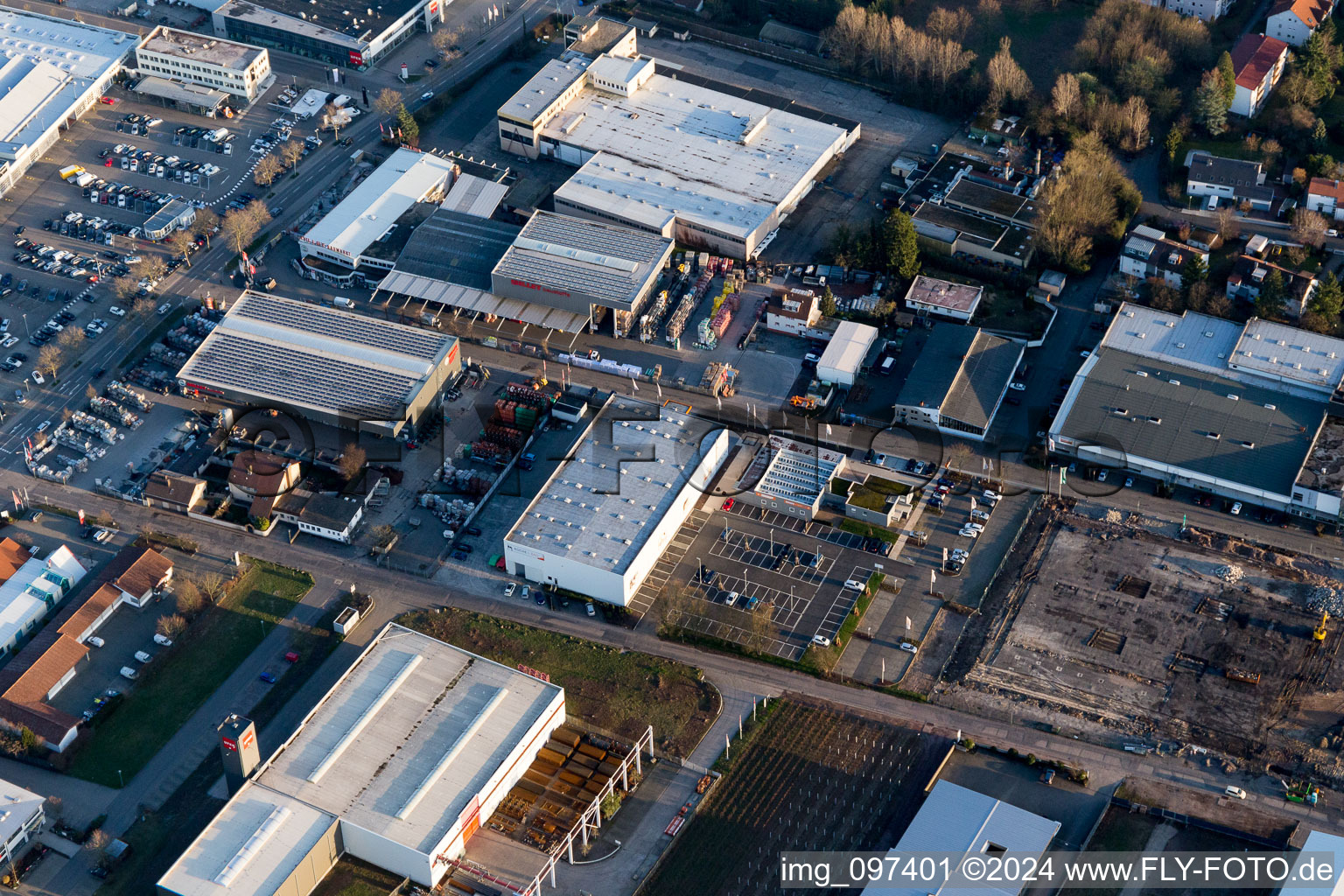 Enregistrement par drone de Zone industrielle du Nord à Landau in der Pfalz dans le département Rhénanie-Palatinat, Allemagne