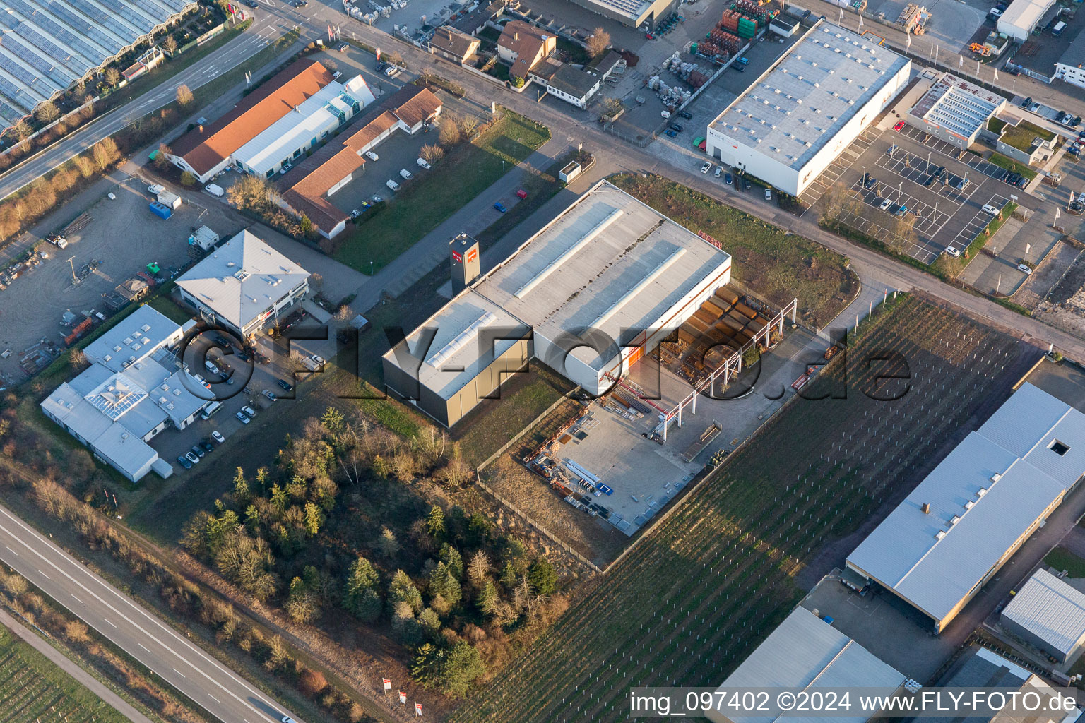 Image drone de Zone industrielle du Nord à Landau in der Pfalz dans le département Rhénanie-Palatinat, Allemagne