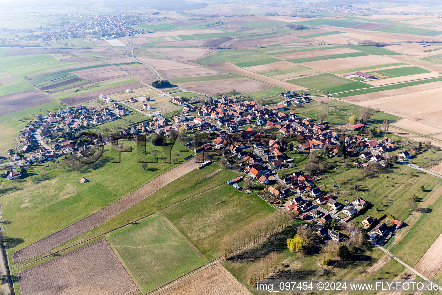 Photographie aérienne de Betschdorf dans le département Bas Rhin, France