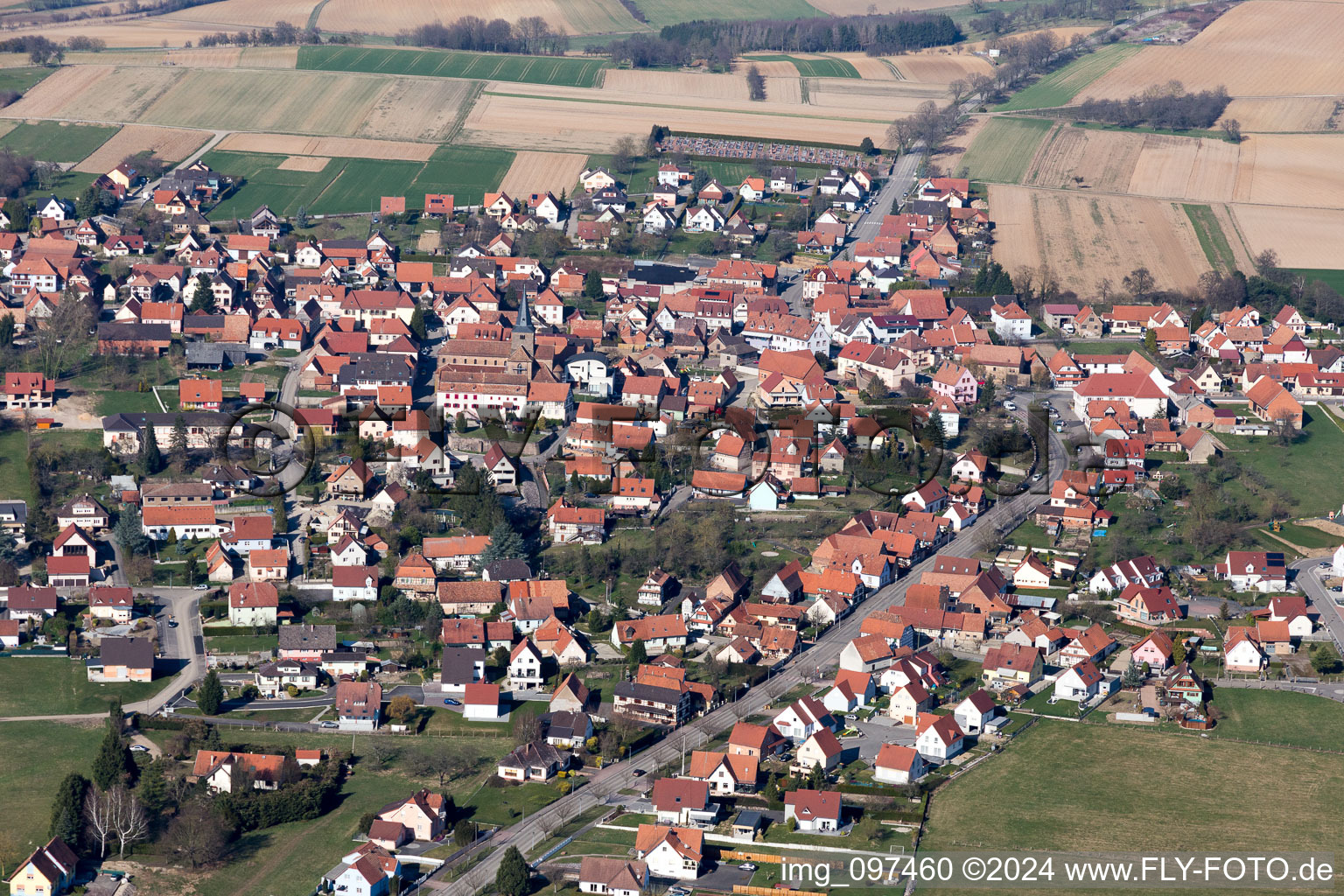 Photographie aérienne de Surbourg dans le département Bas Rhin, France