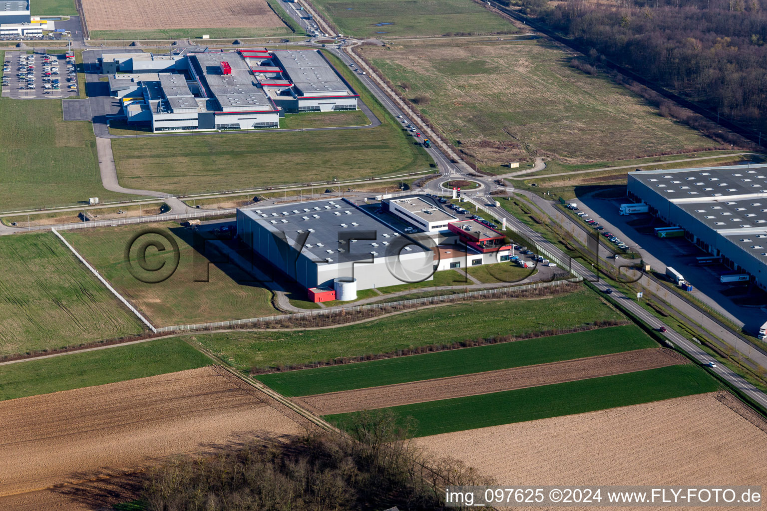 Mommenheim dans le département Bas Rhin, France d'en haut