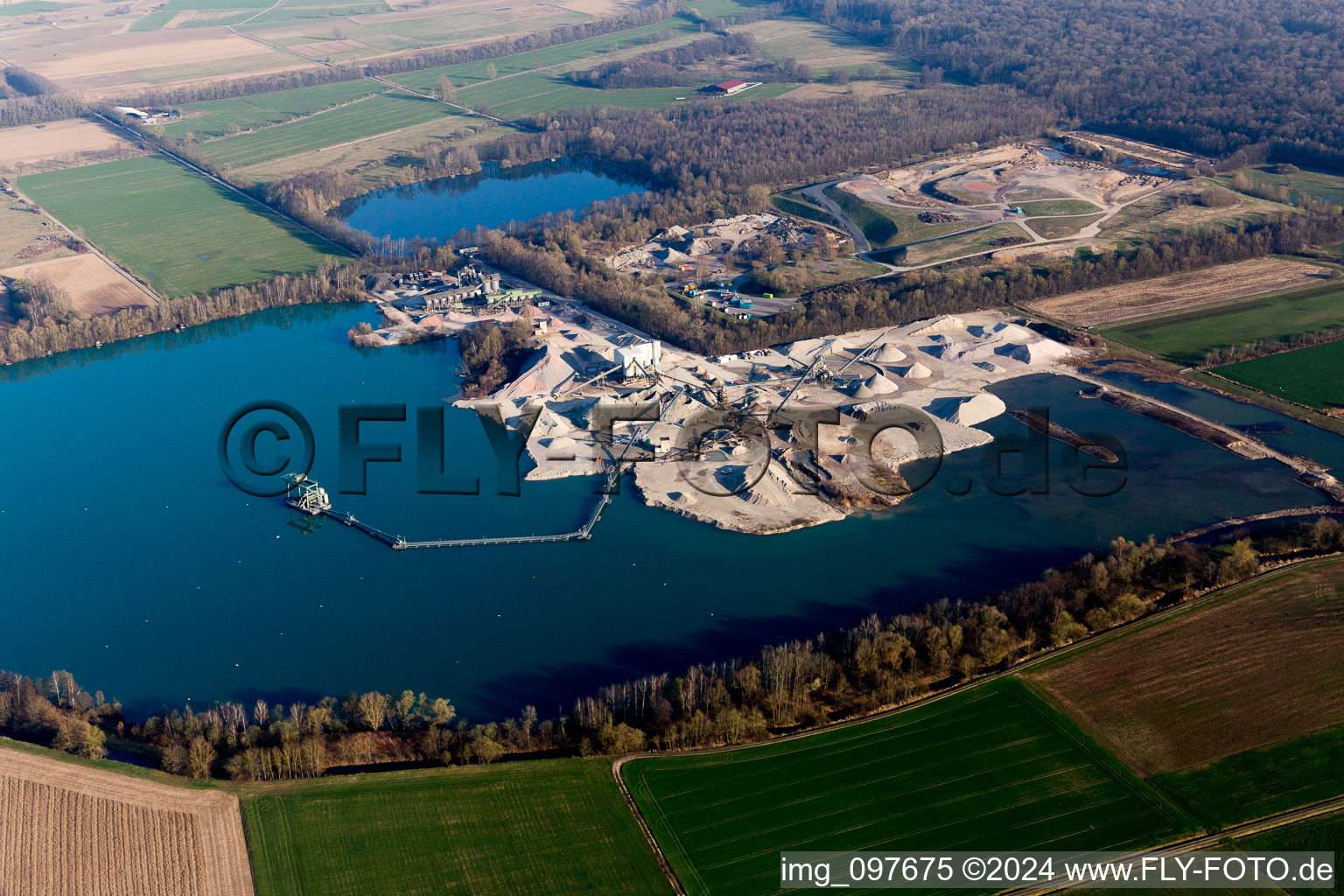 Vue aérienne de Quartier Freistett in Rheinau dans le département Bade-Wurtemberg, Allemagne