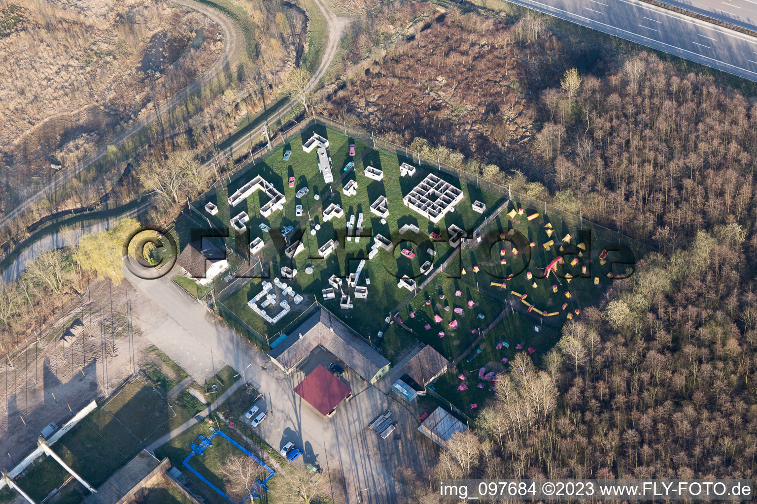 Photographie aérienne de Balle-balle Achern à le quartier Fautenbach in Achern dans le département Bade-Wurtemberg, Allemagne