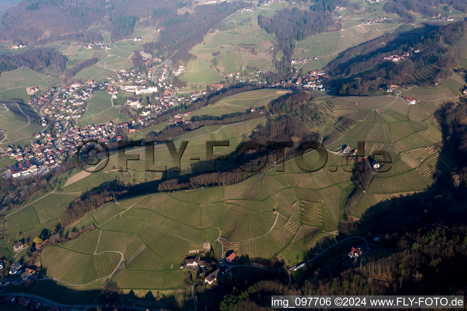 Illenau dans le département Bade-Wurtemberg, Allemagne d'en haut