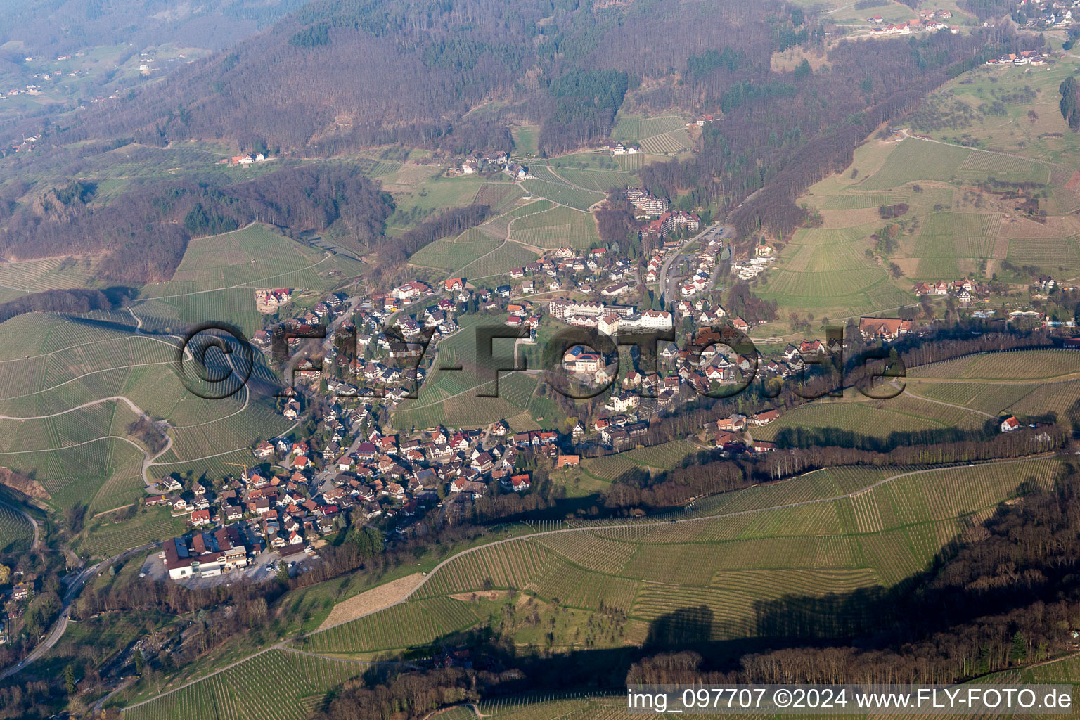 Illenau dans le département Bade-Wurtemberg, Allemagne hors des airs