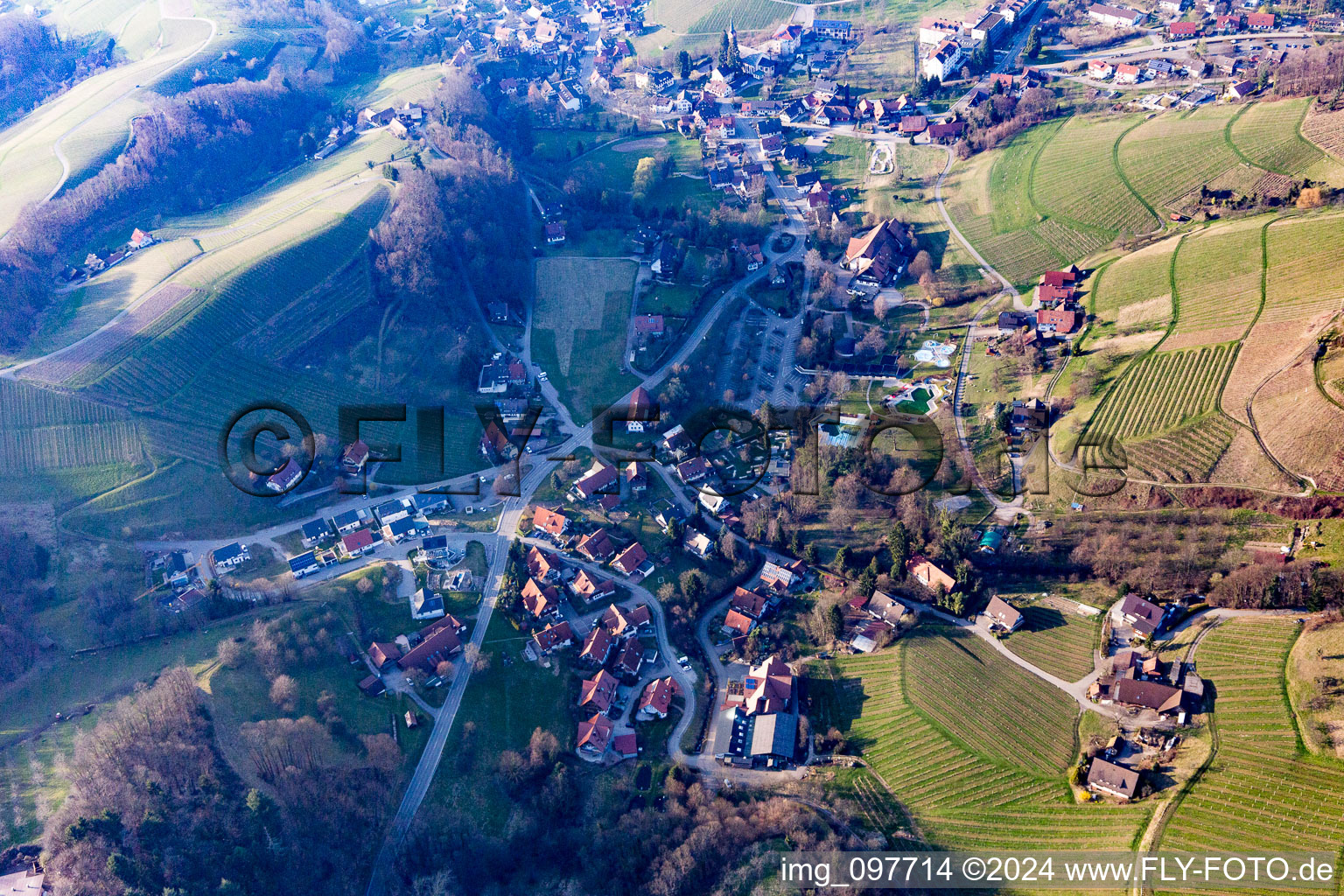 Vue aérienne de Sasbachwalden dans le département Bade-Wurtemberg, Allemagne