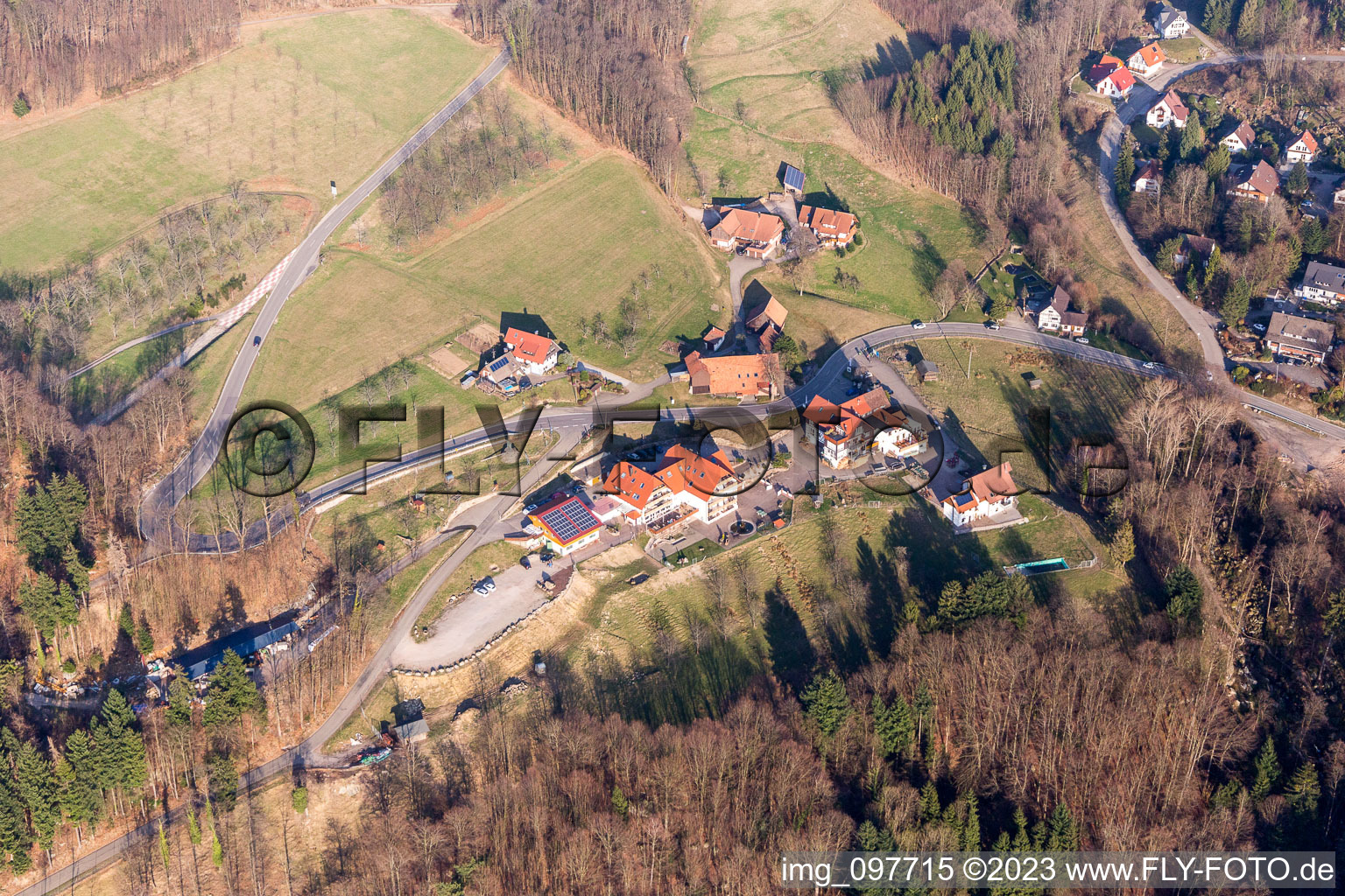 Photographie aérienne de Sasbachwalden dans le département Bade-Wurtemberg, Allemagne