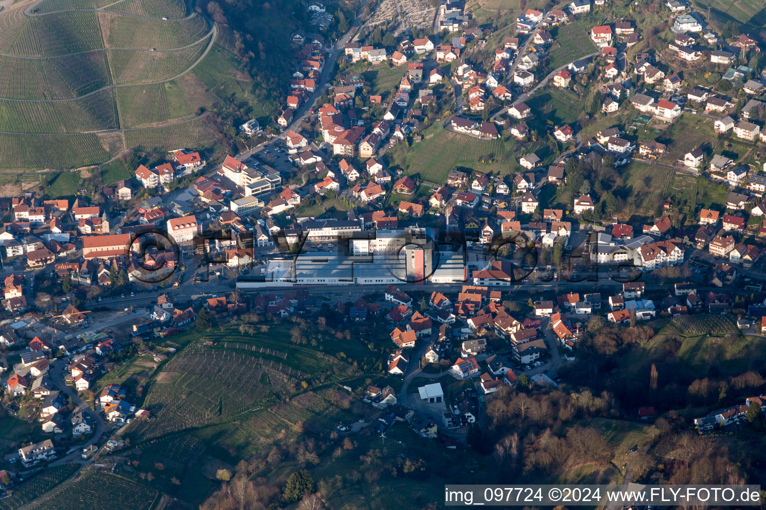 Vue aérienne de Bühlertal dans le département Bade-Wurtemberg, Allemagne