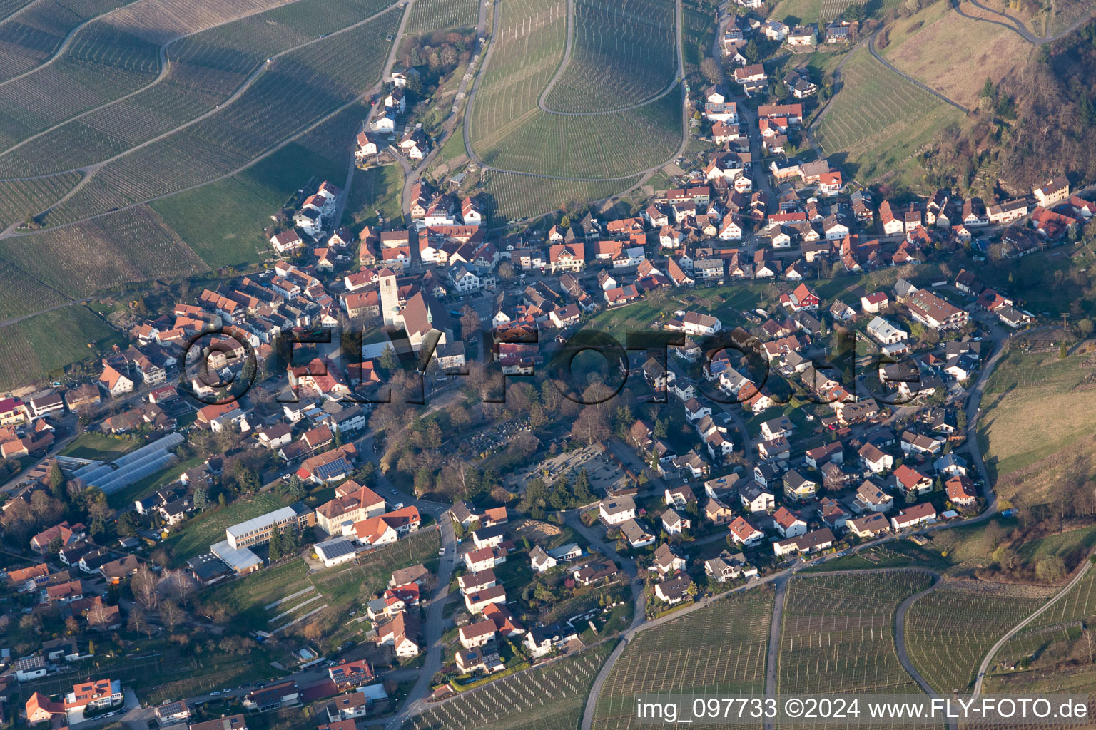 Photographie aérienne de Quartier Neuweier in Baden-Baden dans le département Bade-Wurtemberg, Allemagne