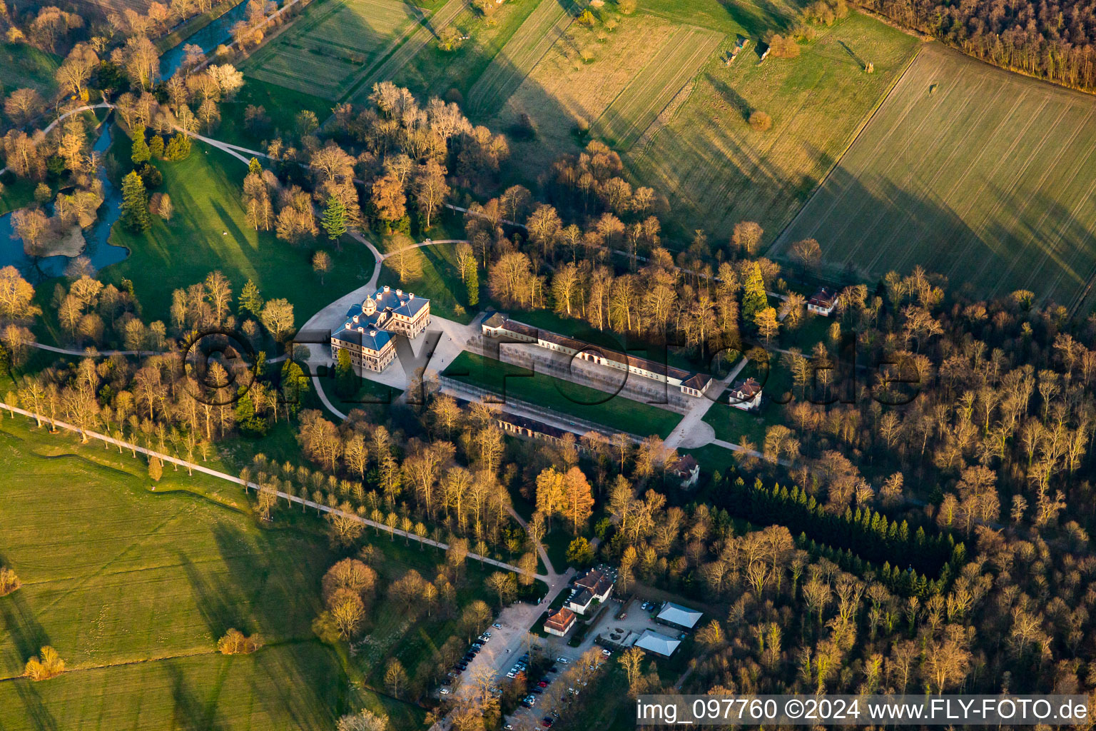 Vue aérienne de Favoris verrouillé à Förch à le quartier Förch in Rastatt dans le département Bade-Wurtemberg, Allemagne