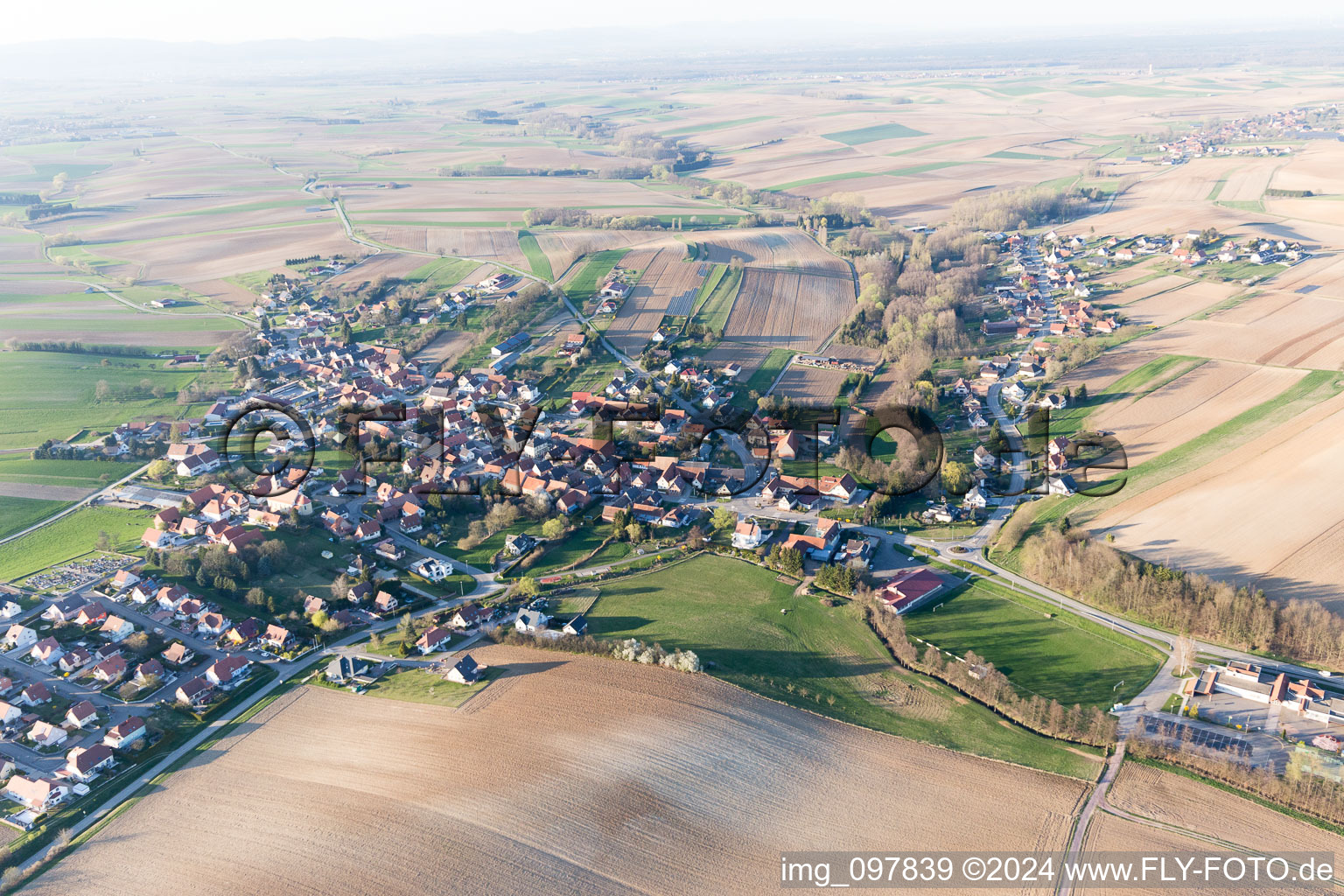 Photographie aérienne de Trimbach dans le département Bas Rhin, France