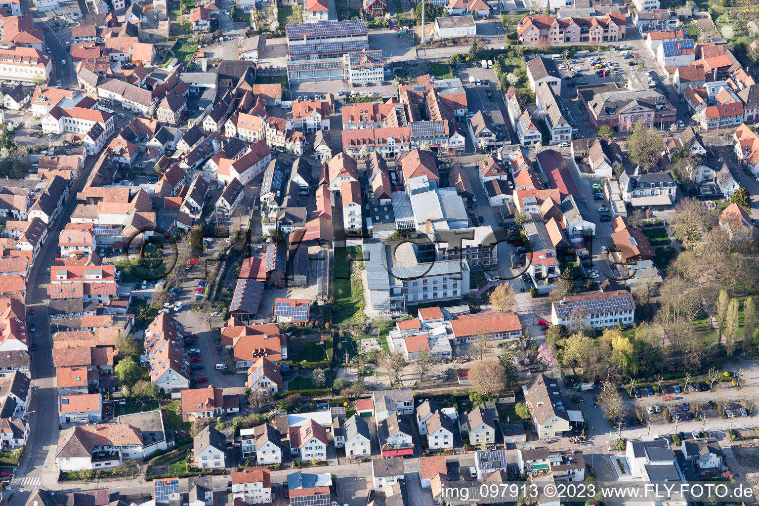 Quartier Herxheim in Herxheim bei Landau dans le département Rhénanie-Palatinat, Allemagne vue du ciel