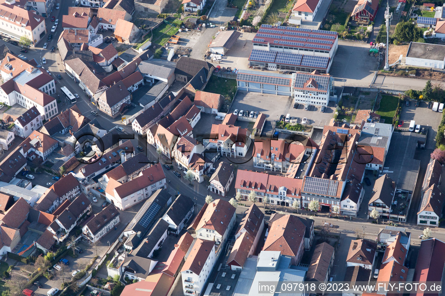 Quartier Herxheim in Herxheim bei Landau dans le département Rhénanie-Palatinat, Allemagne vu d'un drone