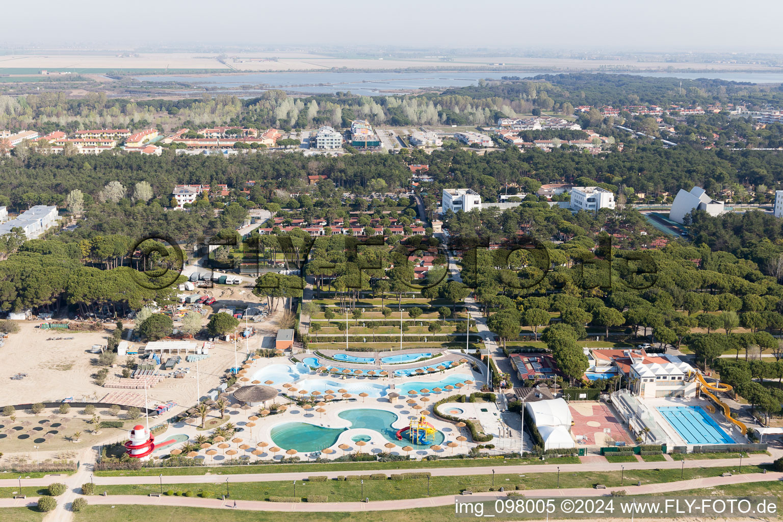 Photographie aérienne de Bibione dans le département Vénétie, Italie