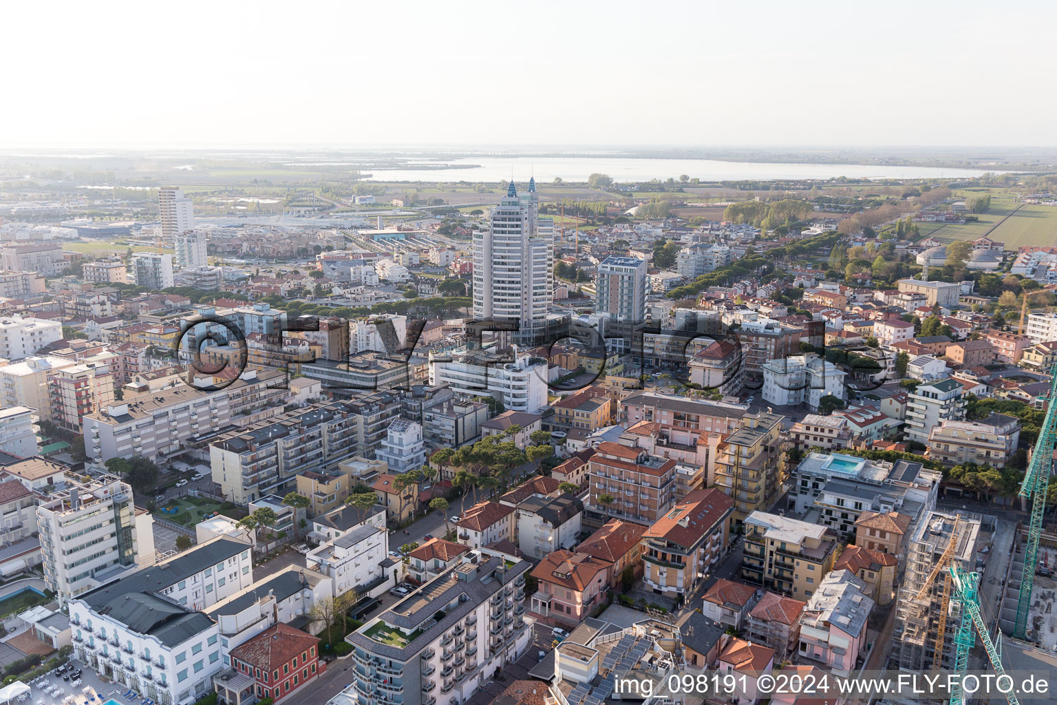 Photographie aérienne de Lido di Jesolo dans le département Vénétie, Italie