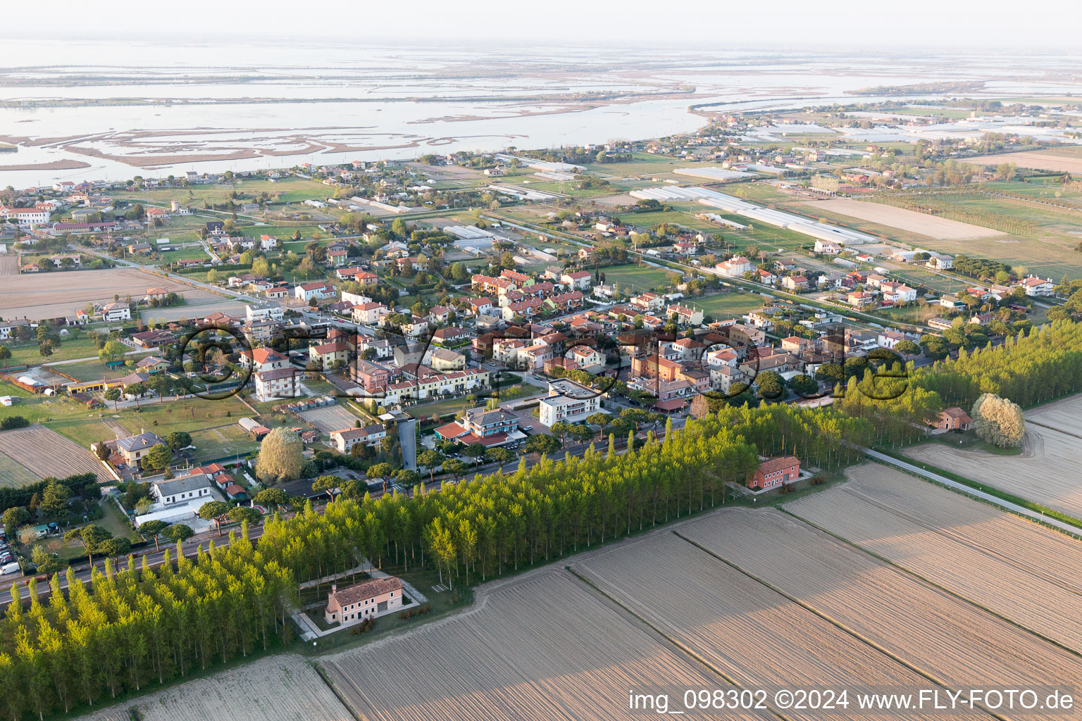 Photographie aérienne de Ca' Ballarin dans le département Vénétie, Italie