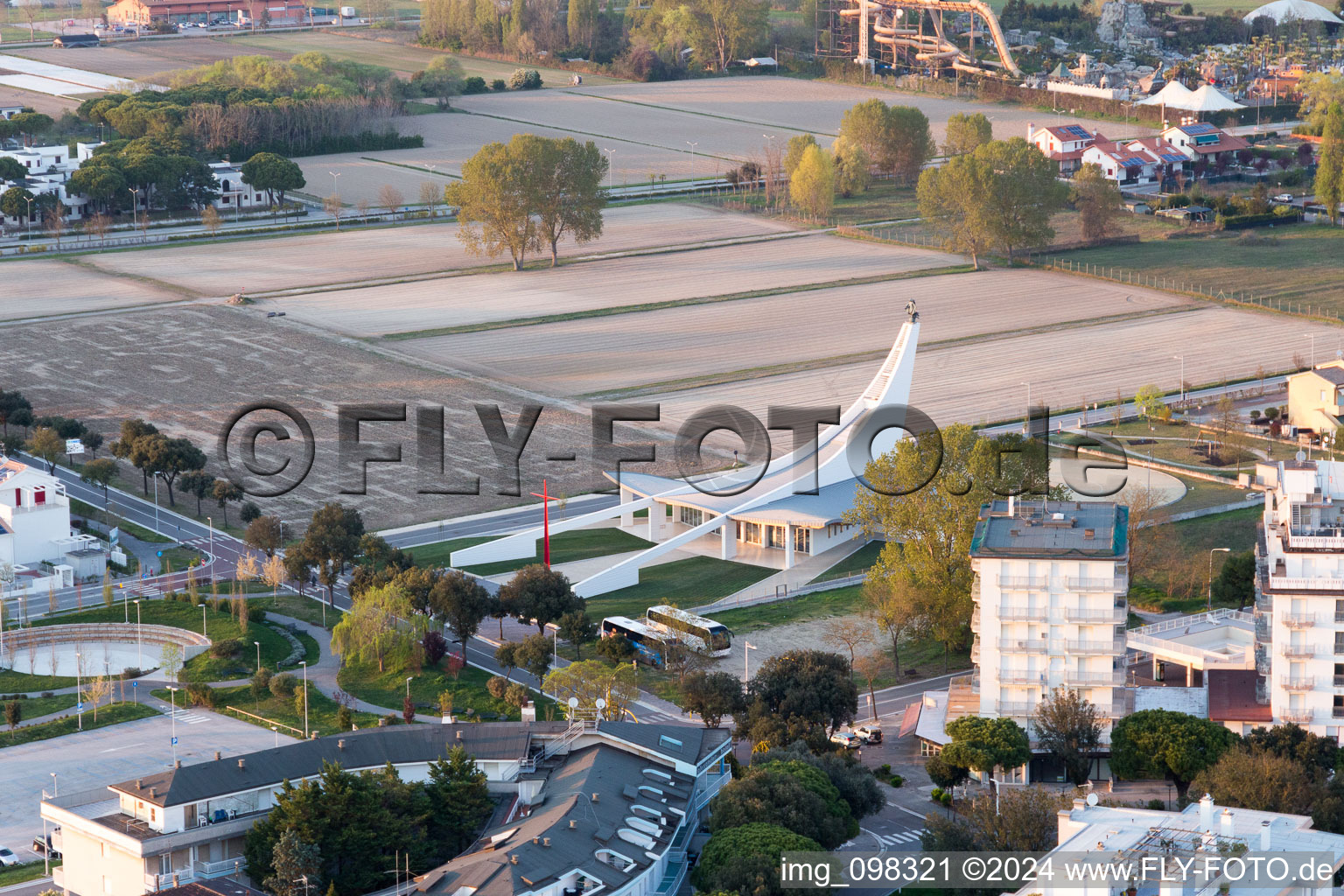 Photographie aérienne de Ca' Costantini dans le département Vénétie, Italie