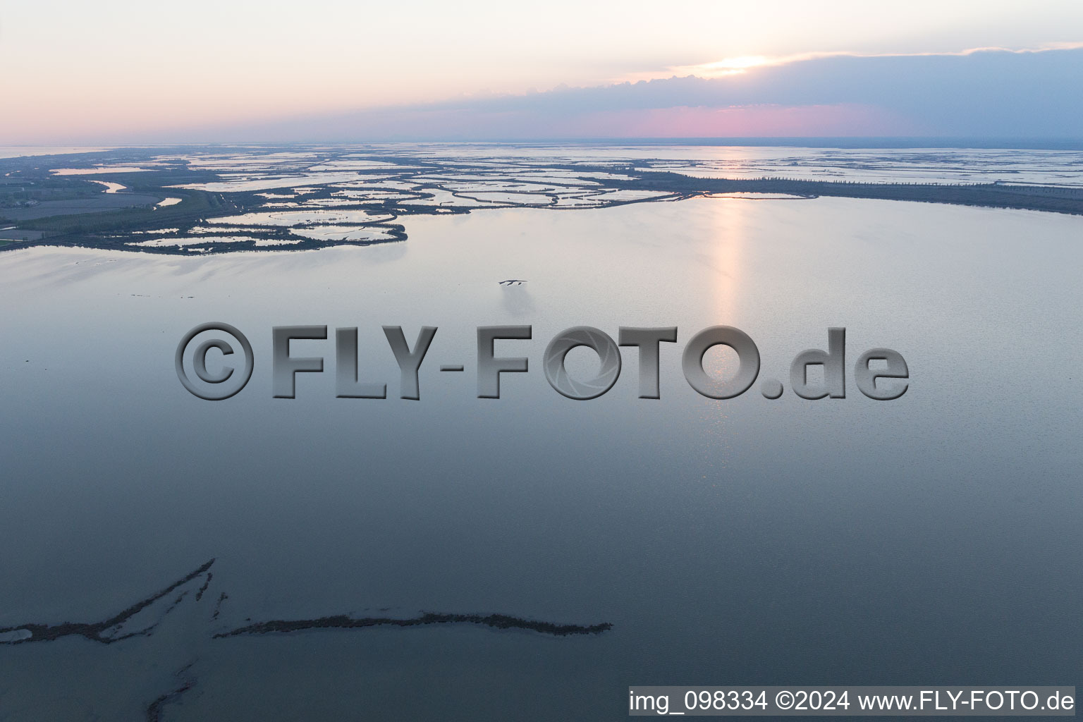 Vue d'oiseau de Jesolo dans le département Metropolitanstadt Venedig, Italie