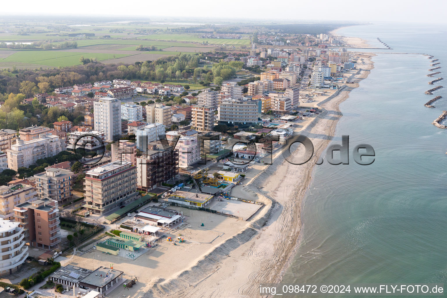 Photographie aérienne de Lido DI Savio dans le département Émilie-Romagne, Italie