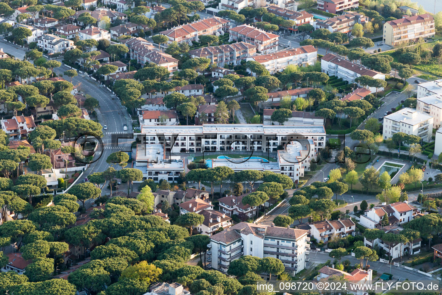 Lido di Spina dans le département Émilie-Romagne, Italie d'en haut