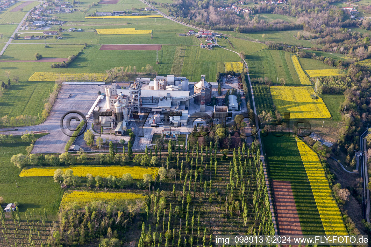 Borgo Ampiano dans le département Frioul-Vénétie Julienne, Italie d'en haut