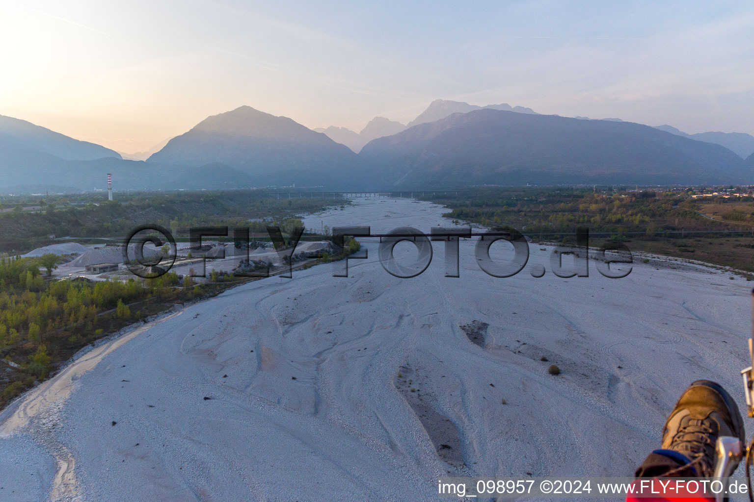 Vajont dans le département Pordenone, Italie vue d'en haut