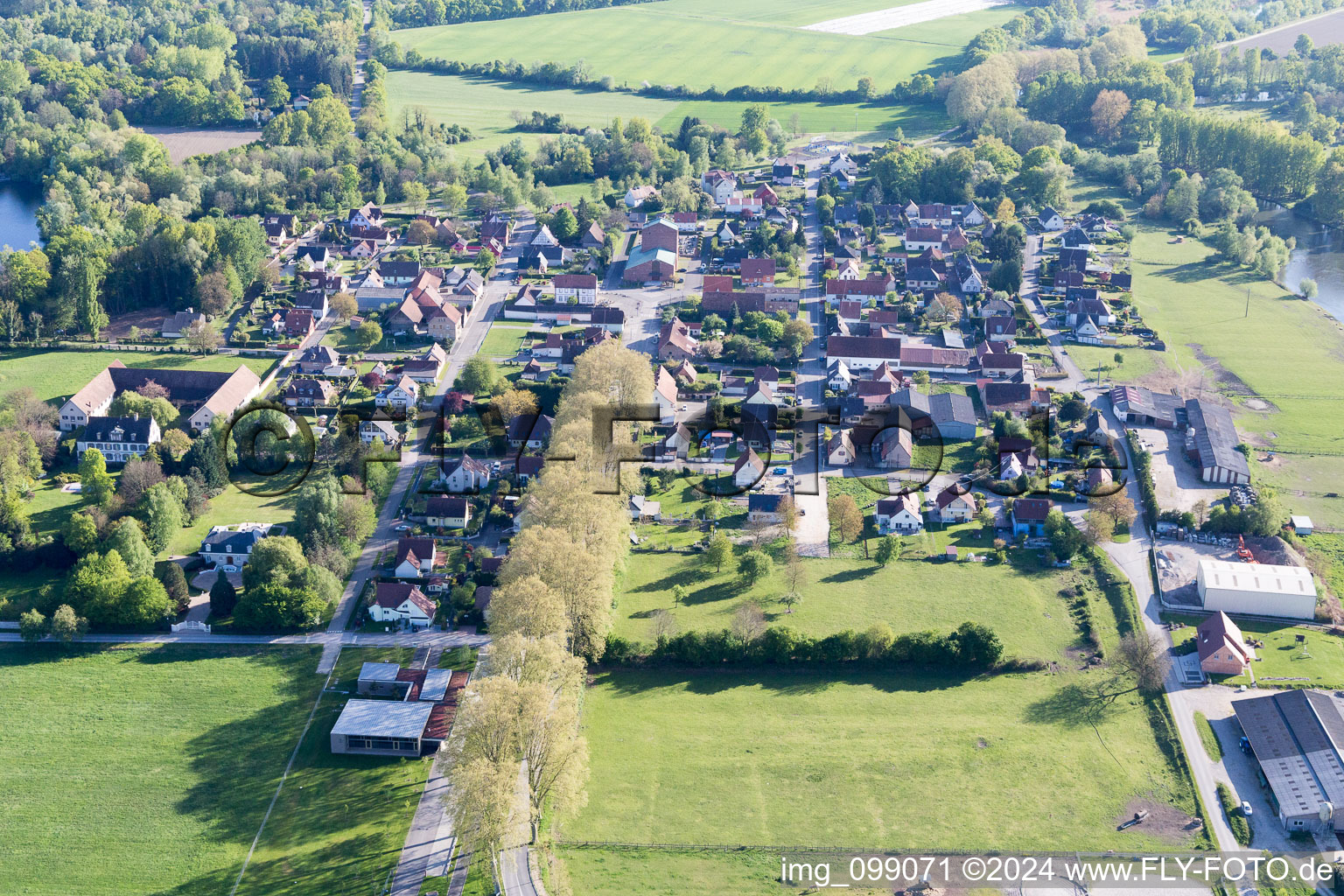 Fort-Louis dans le département Bas Rhin, France vue du ciel