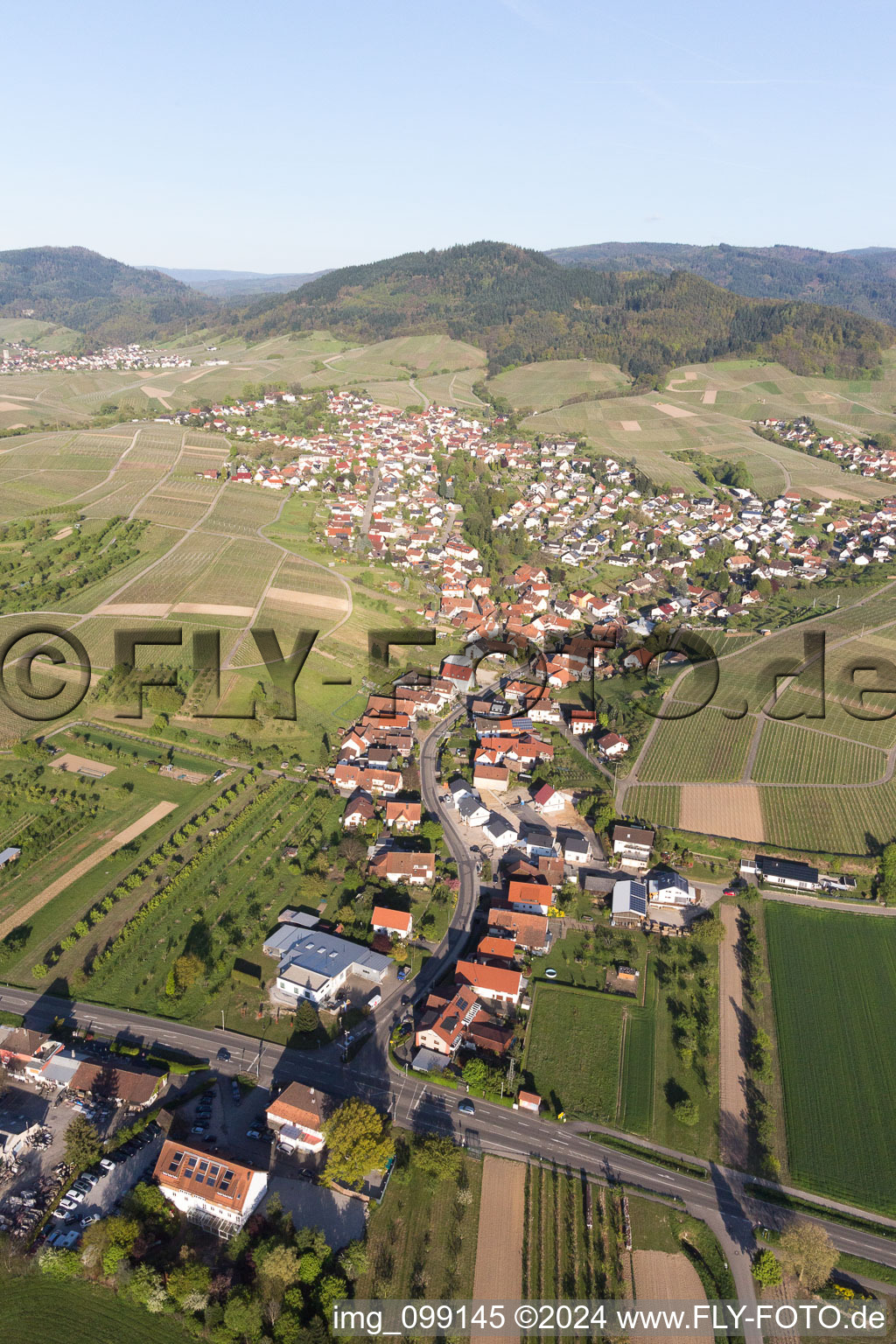 Quartier Eisental in Bühl dans le département Bade-Wurtemberg, Allemagne d'en haut