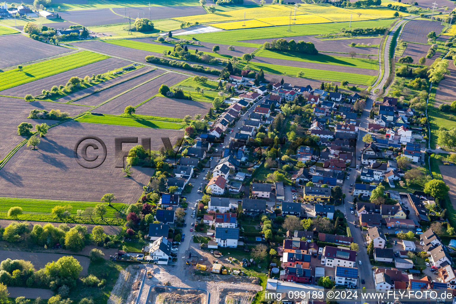 Quartier Förch in Rastatt dans le département Bade-Wurtemberg, Allemagne d'en haut