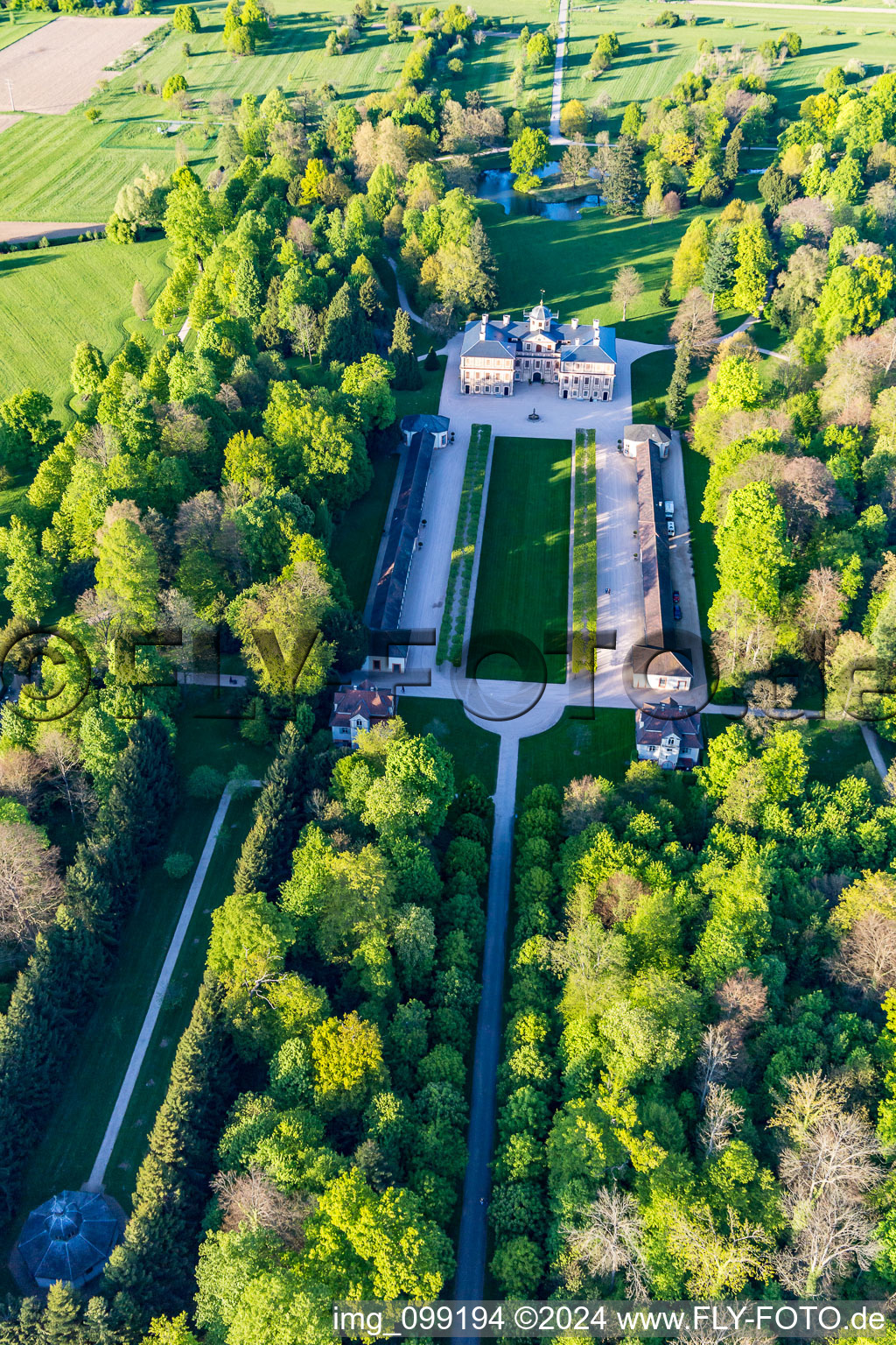 Vue aérienne de Favoris verrouillé à Förch à le quartier Förch in Rastatt dans le département Bade-Wurtemberg, Allemagne