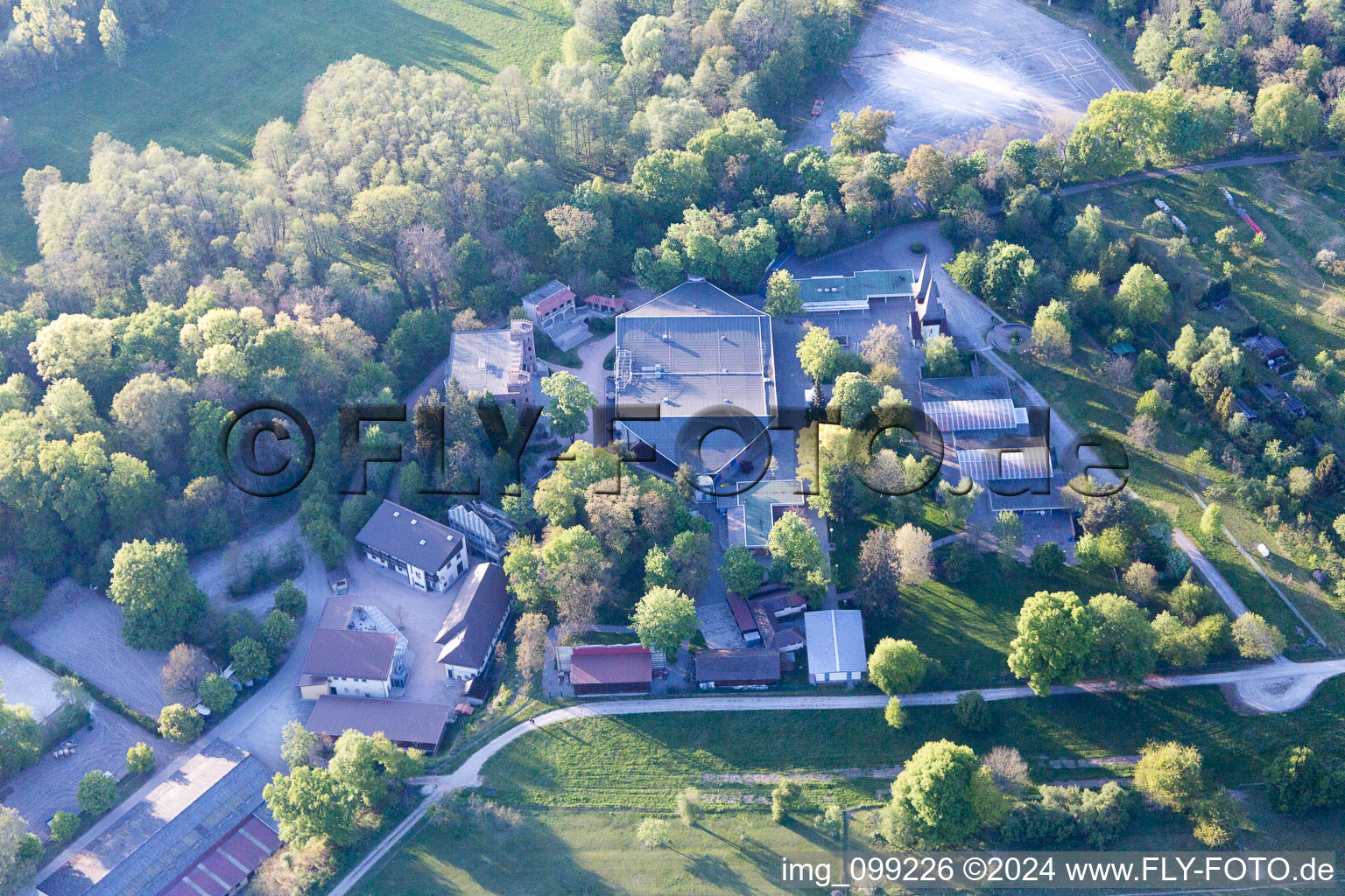 Photographie aérienne de Ötigheim dans le département Bade-Wurtemberg, Allemagne