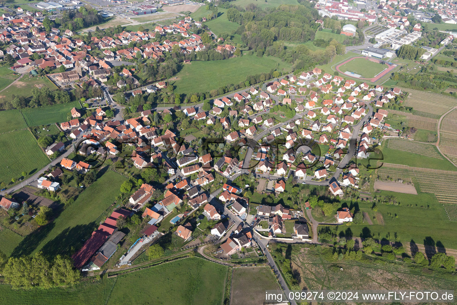 Photographie aérienne de Quartier Altenstadt in Wissembourg dans le département Bas Rhin, France