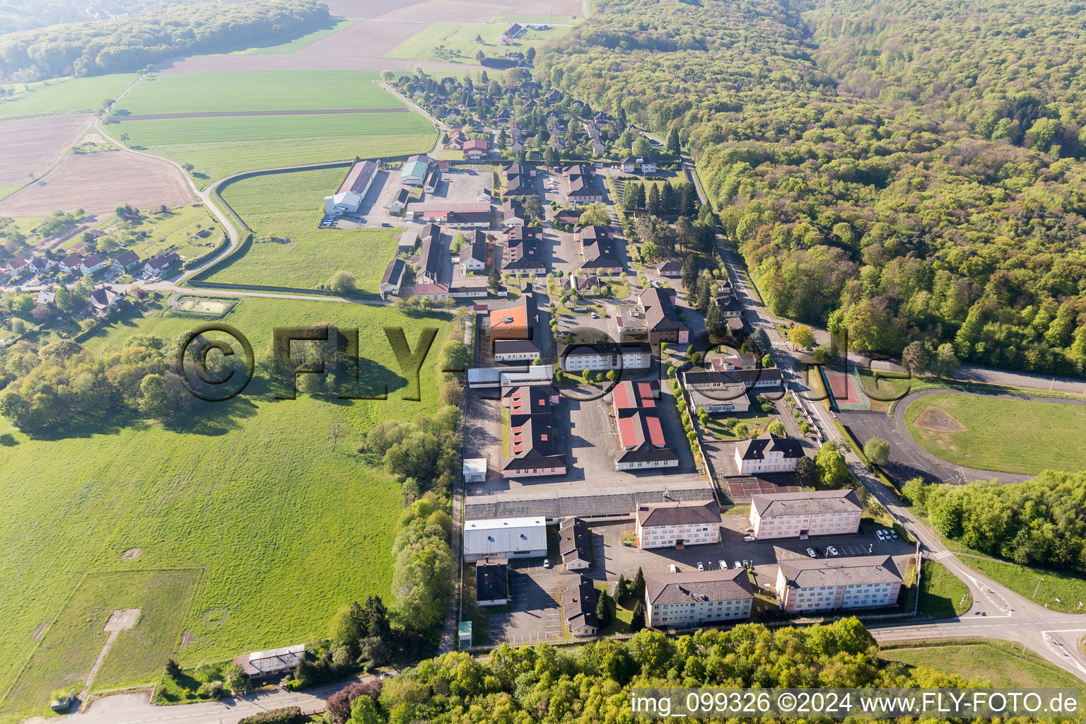 Enregistrement par drone de Drachenbronn-Birlenbach dans le département Bas Rhin, France