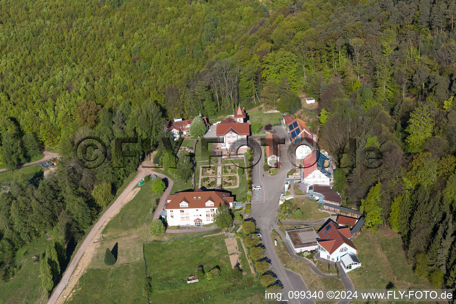 Lobsann dans le département Bas Rhin, France d'en haut