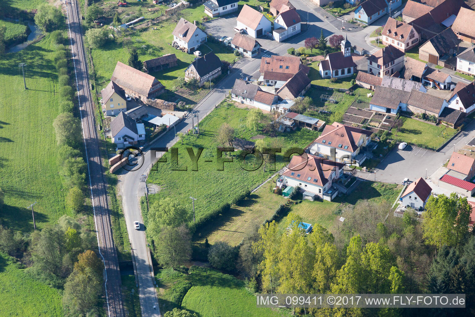 Photographie aérienne de Uttenhoffen dans le département Bas Rhin, France