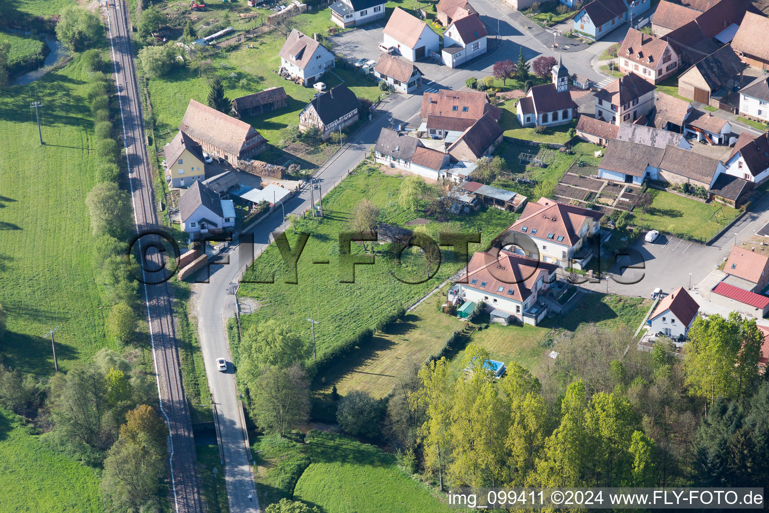 Photographie aérienne de Uttenhoffen dans le département Bas Rhin, France