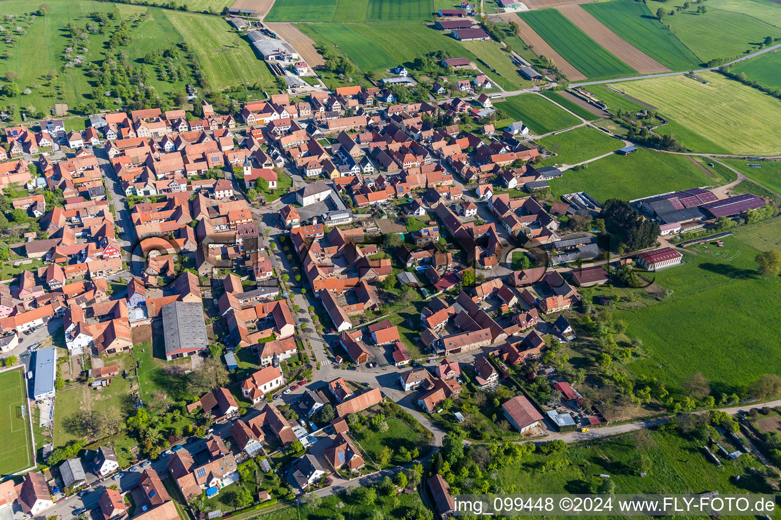 Uhrwiller dans le département Bas Rhin, France hors des airs