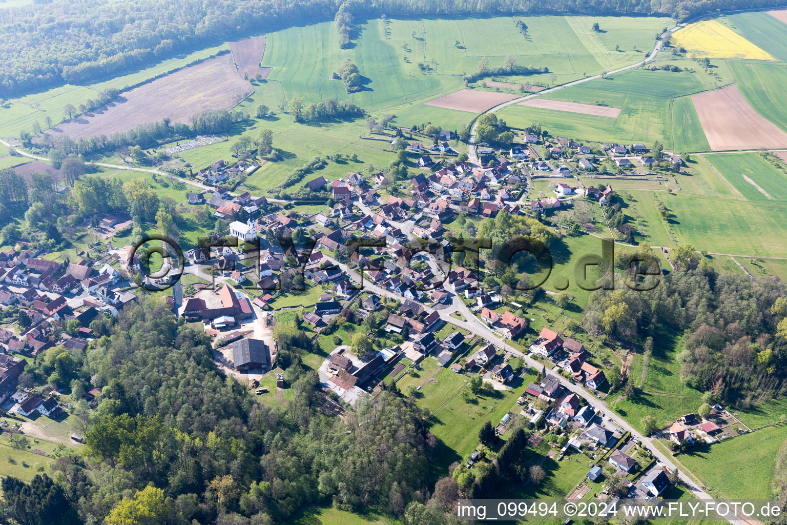 Gumbrechtshoffen dans le département Bas Rhin, France hors des airs