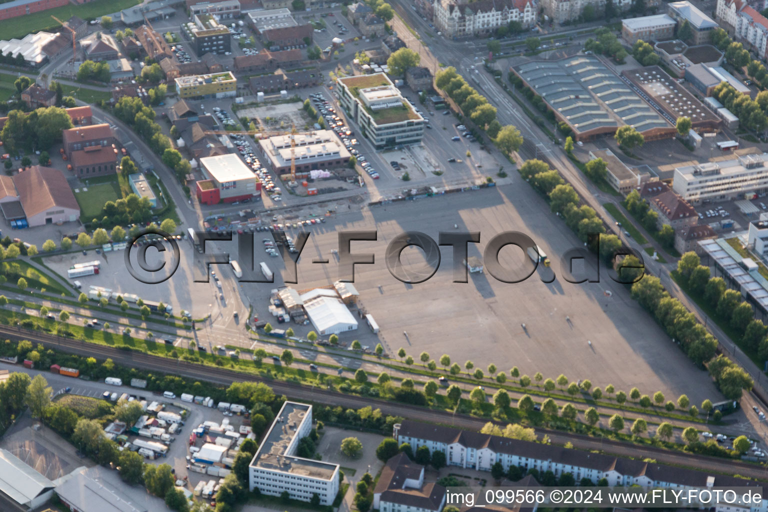 Quartier Rintheim in Karlsruhe dans le département Bade-Wurtemberg, Allemagne hors des airs