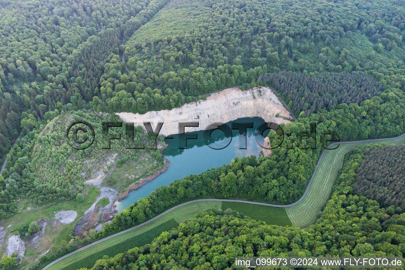 Vue oblique de Schonungen dans le département Bavière, Allemagne