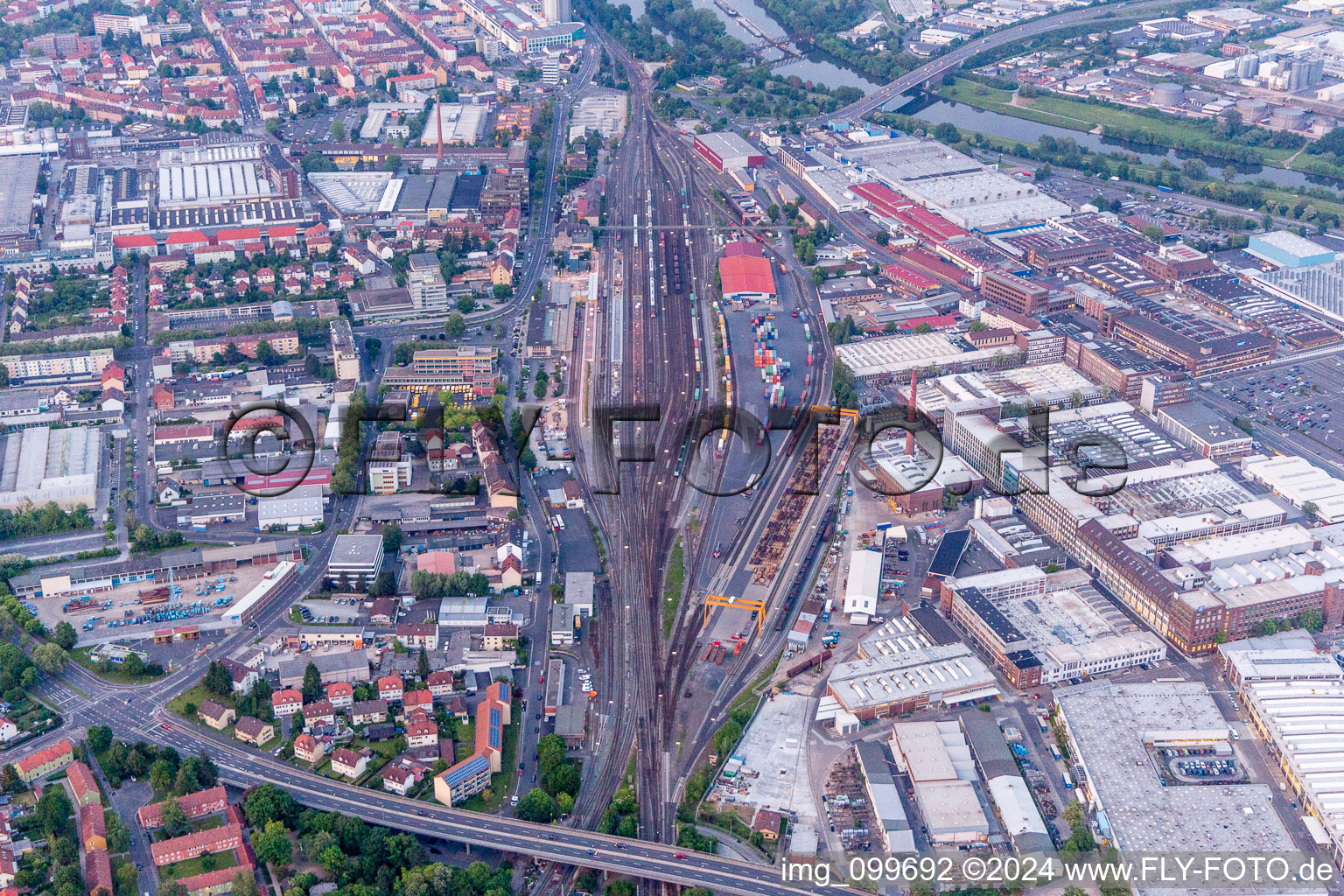 Schweinfurt dans le département Bavière, Allemagne vue du ciel