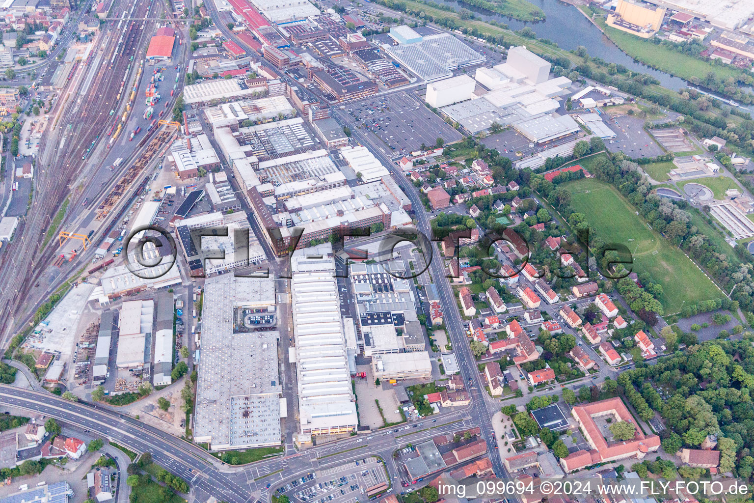 Image drone de Schweinfurt dans le département Bavière, Allemagne