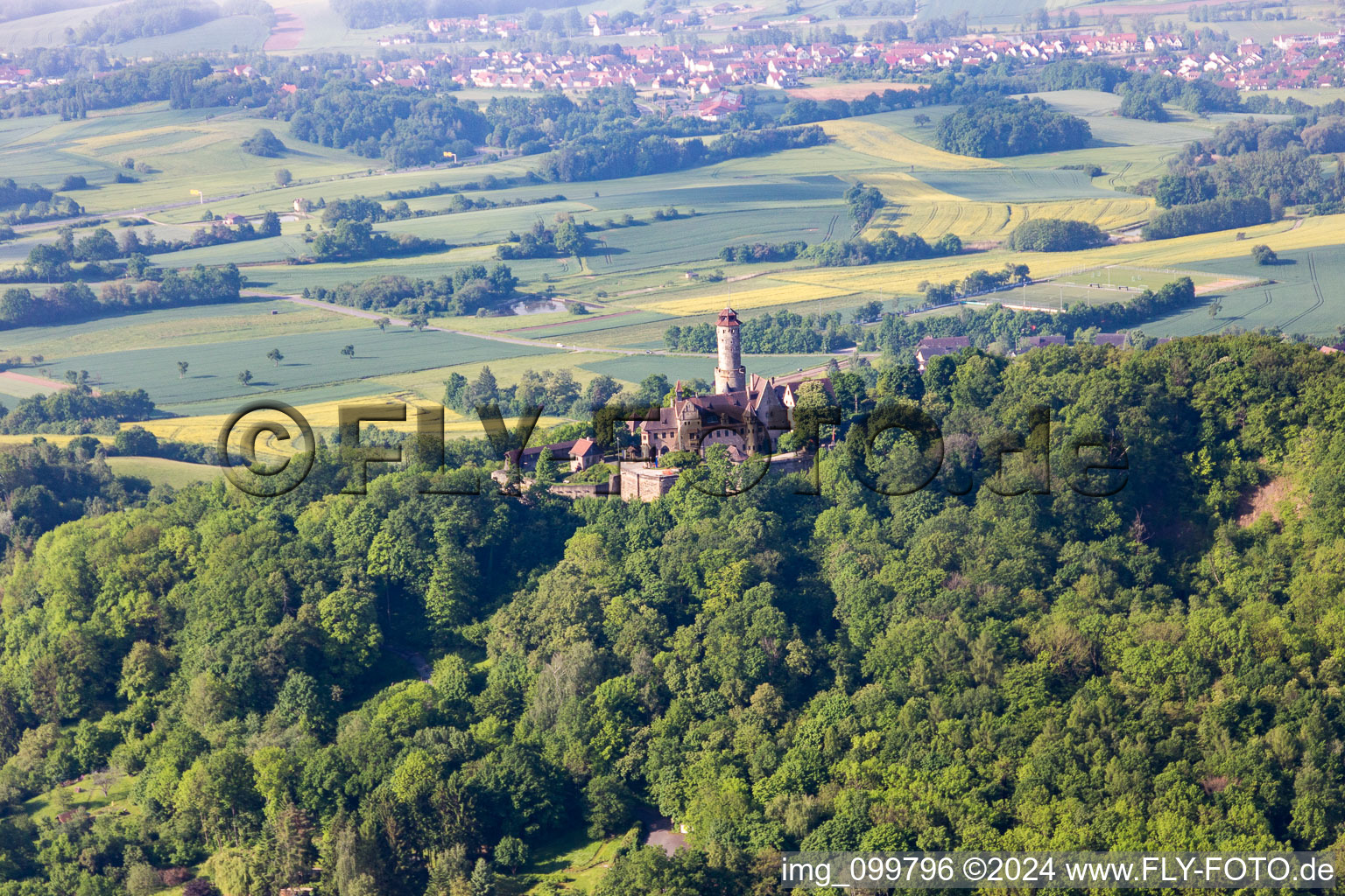 Vue aérienne de Altenbourg à le quartier Wildensorg in Bamberg dans le département Bavière, Allemagne