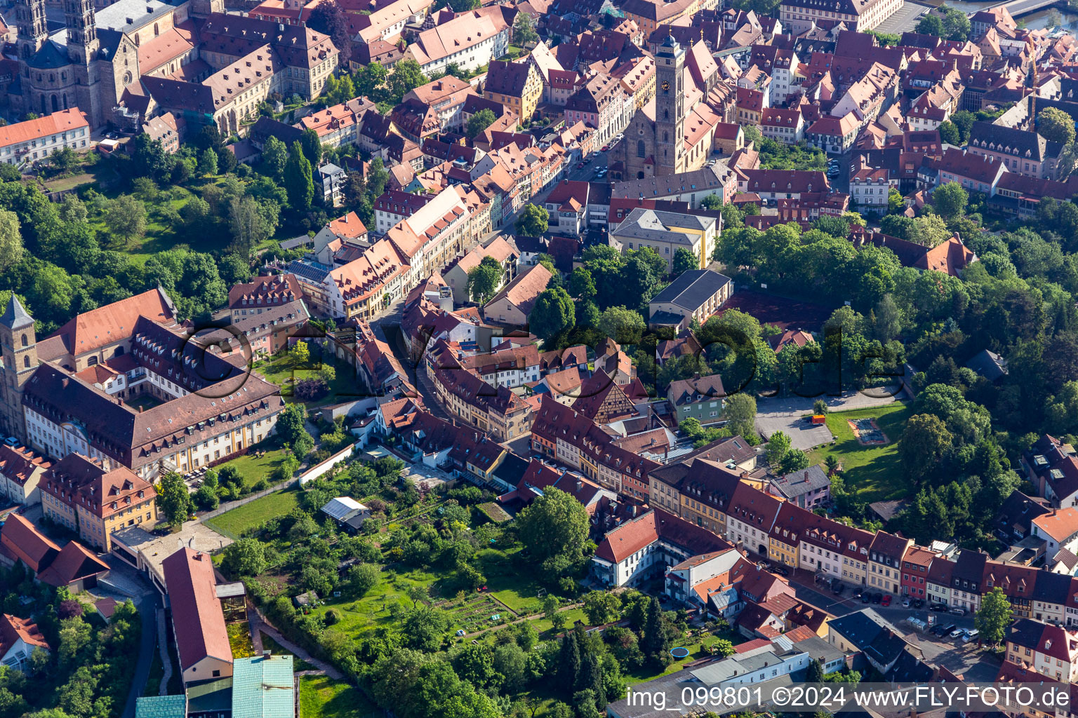 Vue aérienne de Kaulberg moyen à Bamberg dans le département Bavière, Allemagne