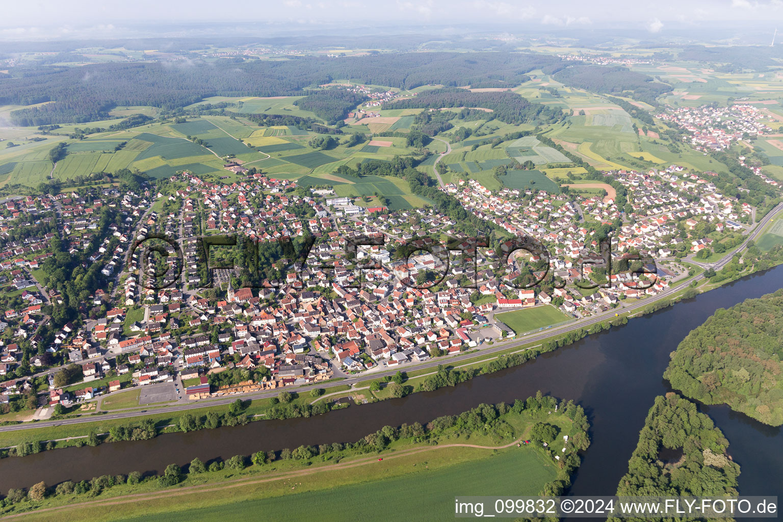 Photographie aérienne de Bischberg dans le département Bavière, Allemagne