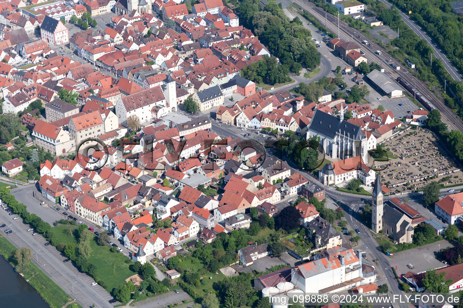 Haßfurt dans le département Bavière, Allemagne d'en haut