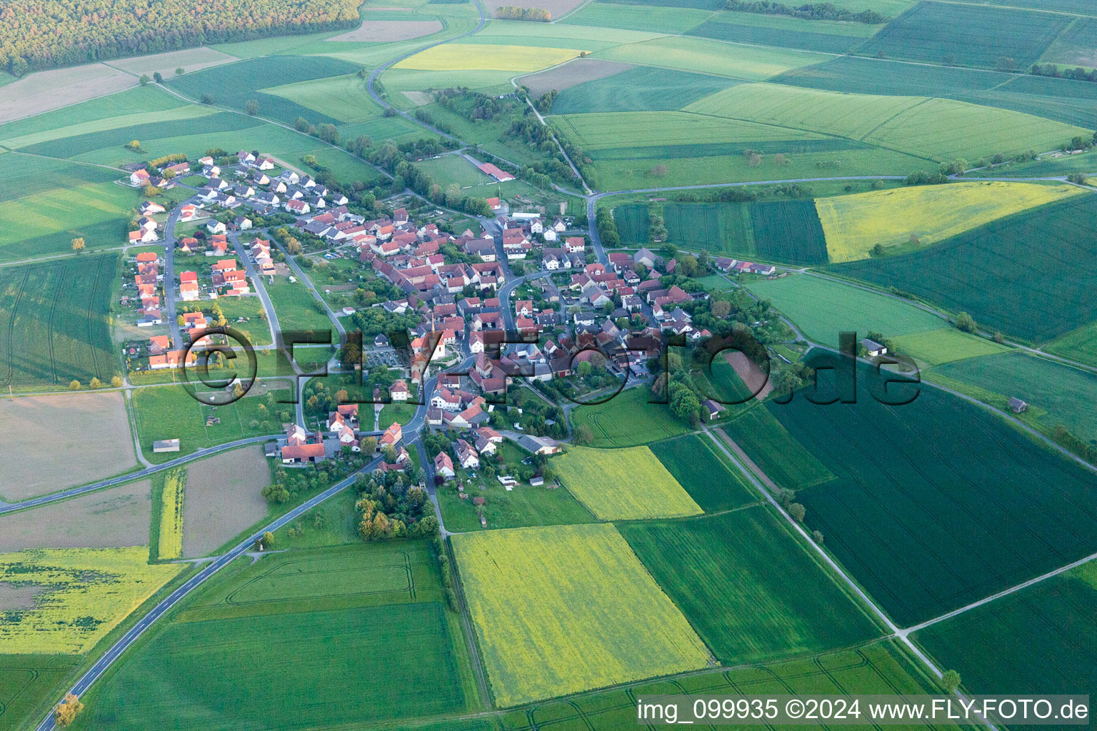 Photographie aérienne de Greßthal dans le département Bavière, Allemagne