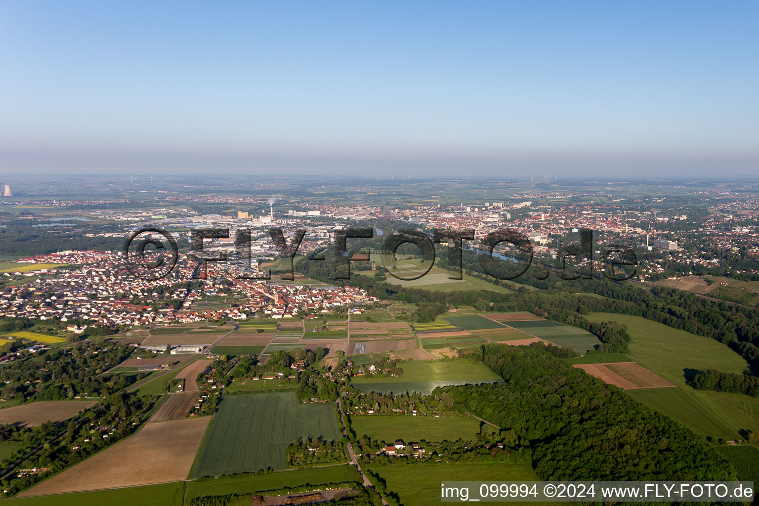 Schweinfurt dans le département Bavière, Allemagne hors des airs